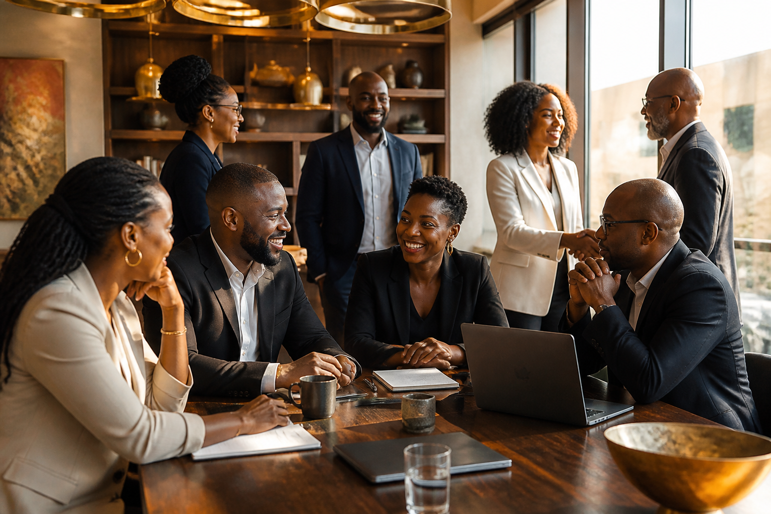 Pan African Business Club members networking